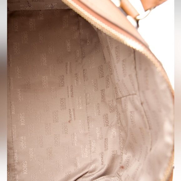 Michael Kors Brown Studded Satcel Bag - Picture 5 of 5